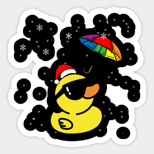 christmas-duck Sticker